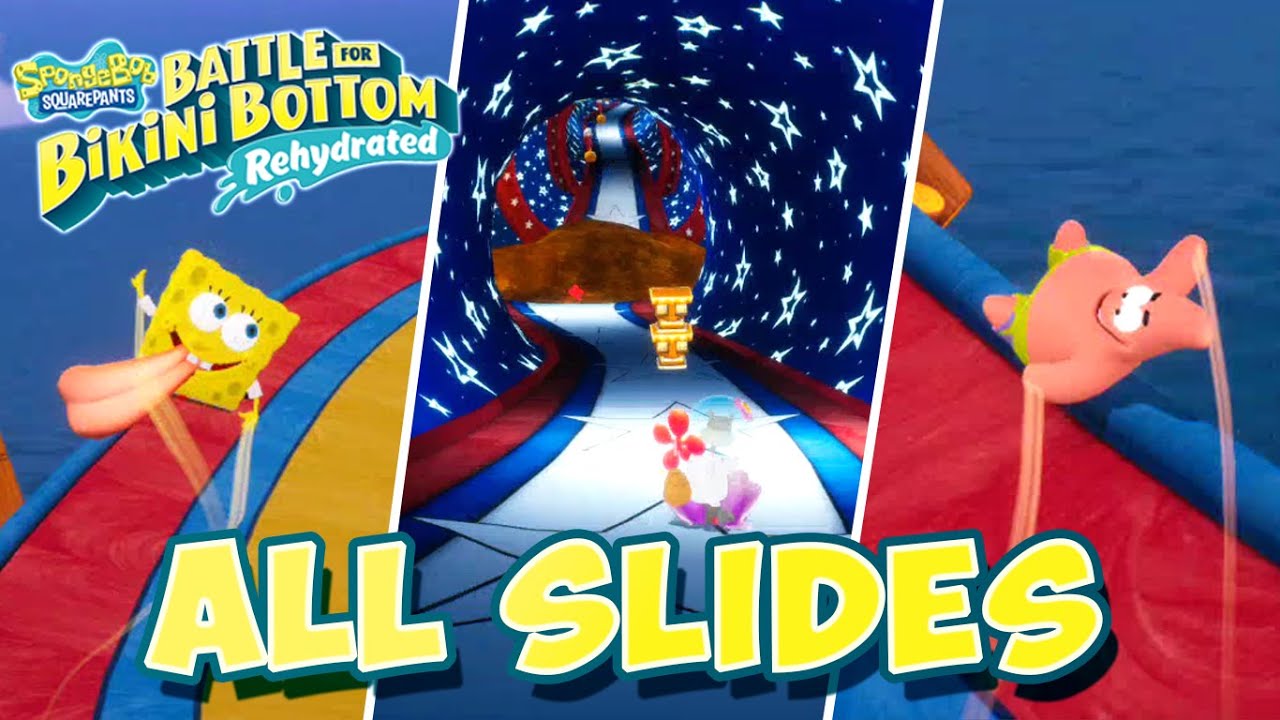 SpongeBob Battle for Bikini Bottom Rehydrated All Slides (PS4)