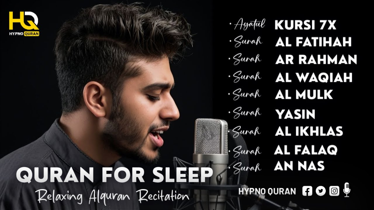 Every Night Quran Recitation For Sleep | Alfatihah, Yasin ,Arrahman ,Al Waqiah ,mulk -By Alaa Aqel