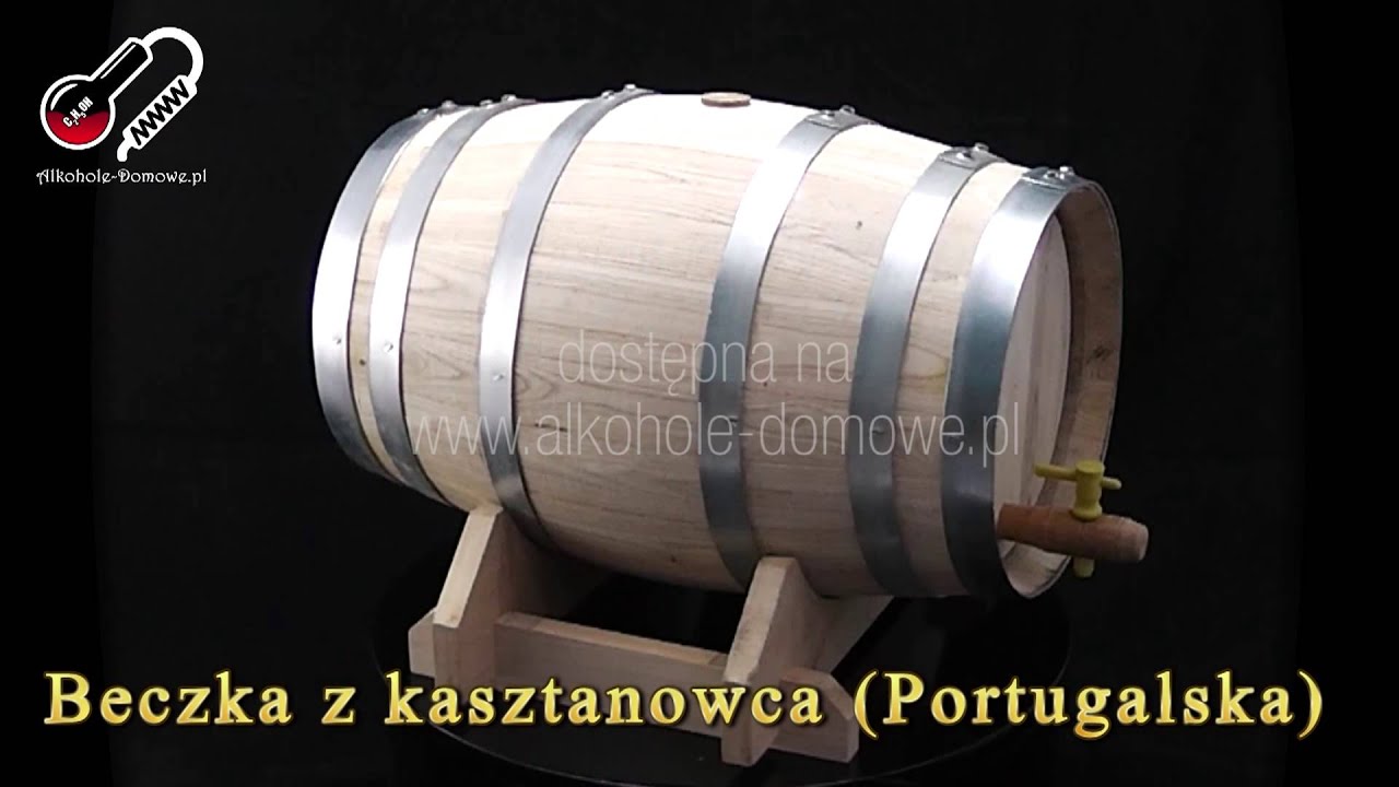Beczka z drewna kasztanowca