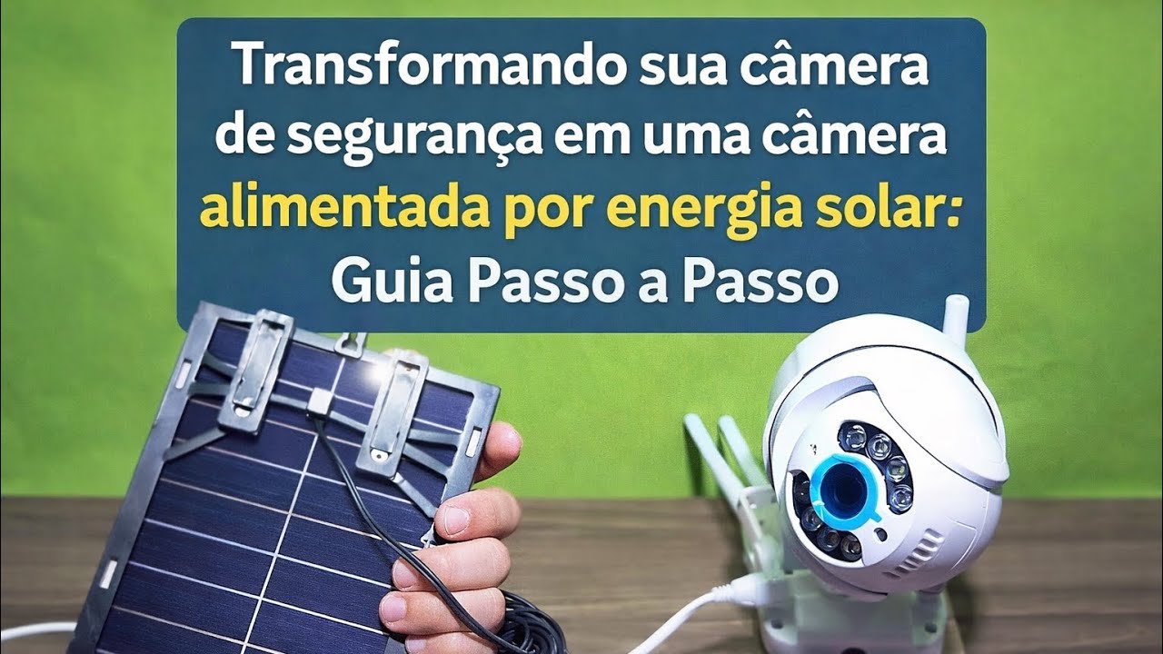 Transformando sua câmera de segurança em uma câmera alimentada por energia solar: Guia Passo a Passo