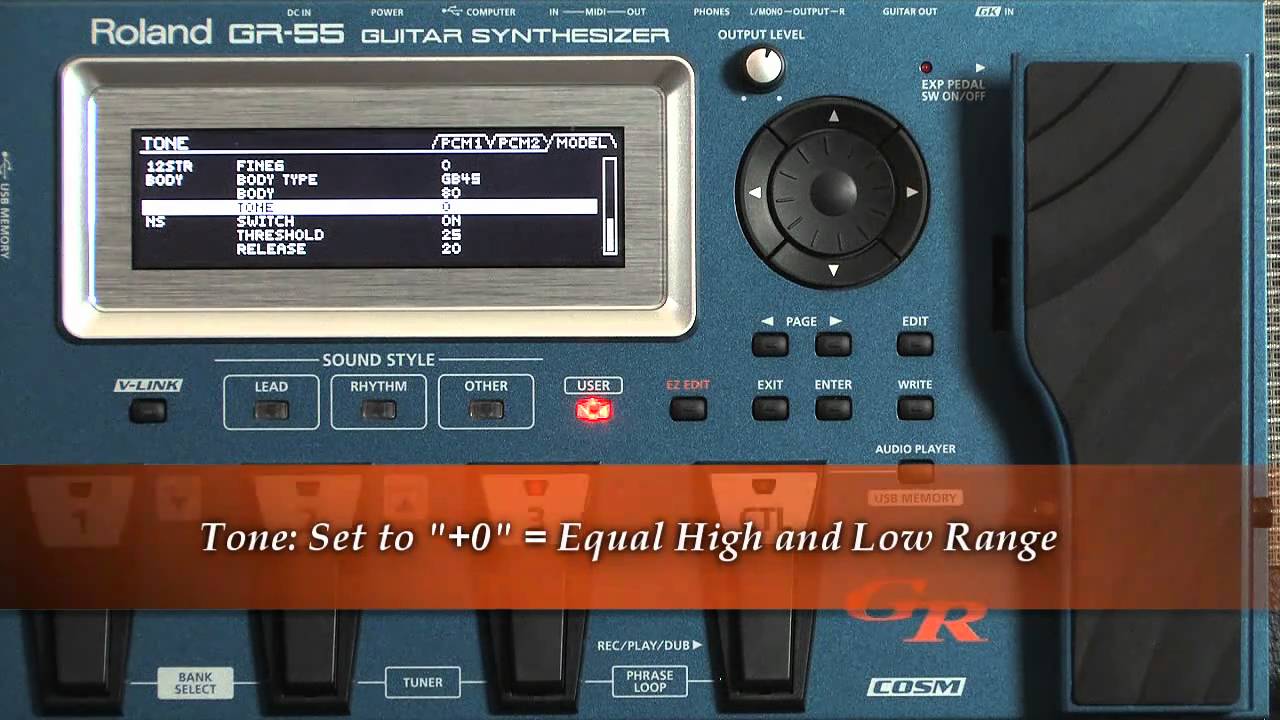 Roland GR-55 Guitar Synthesizer : Acoustic Sounds Demo