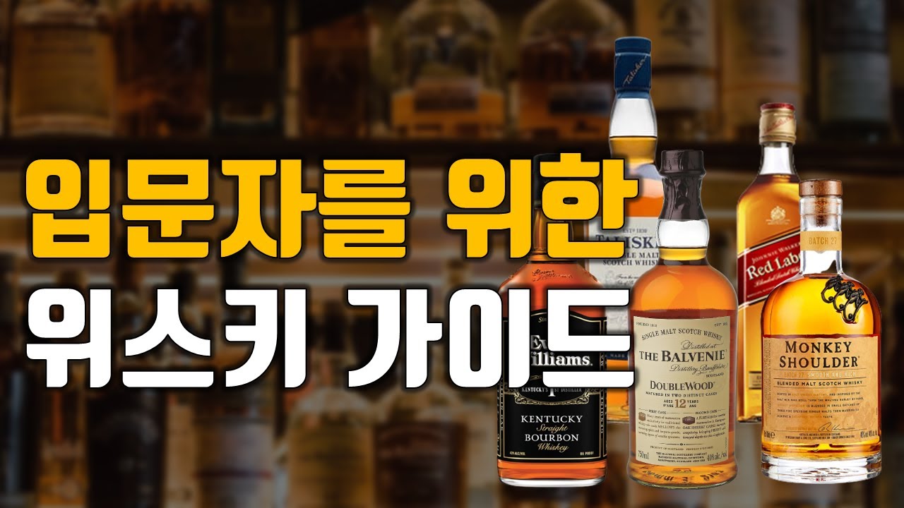 위스키 초보 입문 가이드! / 입문용 위스키 추천, 알면 도움이 되는 위스키 상식까지, 이 영상 하나면 끝