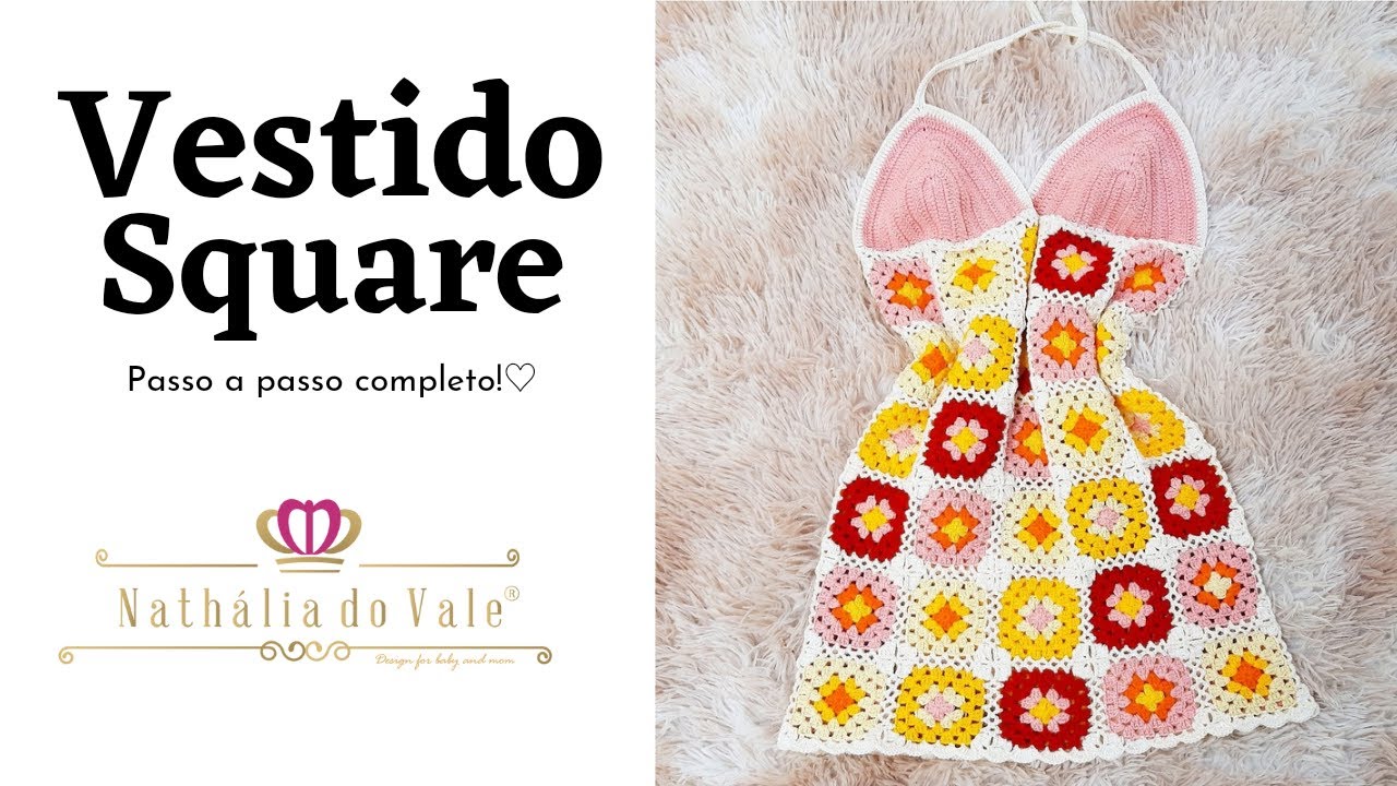 Vestido de Crochê Squares