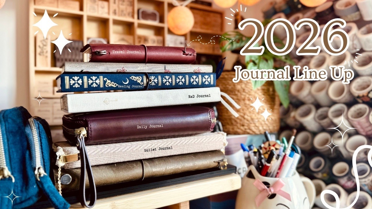Подборка журналов 2026 года ✨ Все ежедневники и планировщики! (BUJO, Hobonichi, Junk Journal и др...
