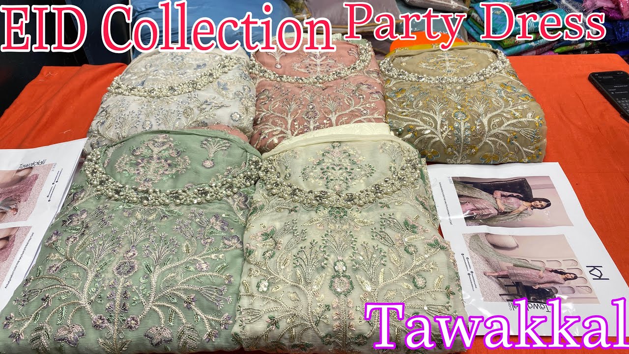 EID Collection 2025 Tawakkal La Bella Wholesale Party Dress Luxury Embroidered Chiffon #vairalvideo