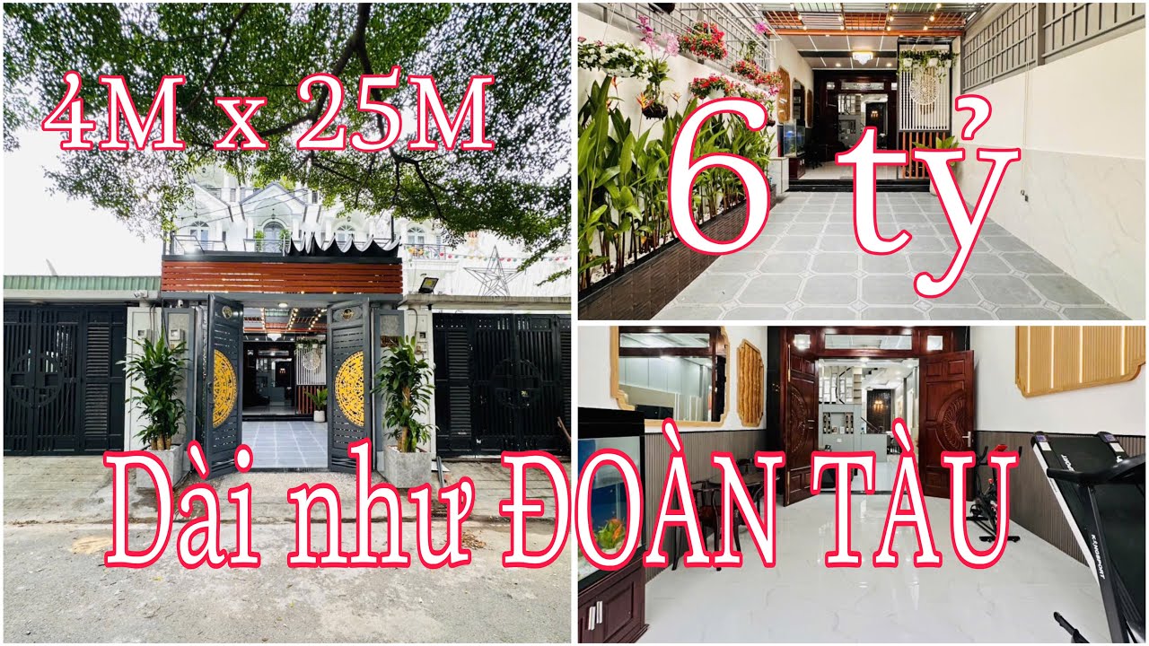 Bán nhà Quận 12 Nhà Diện Tích To Ngang 4M x 25M Đường Thông chỉ 6,5 Tỷ