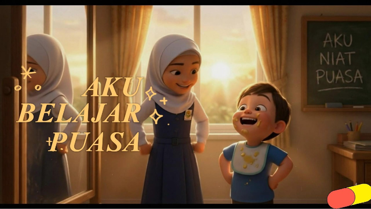 Aku Belajar Puasa🌙 🕌 🎵 - Lagu Anak Balita Terbaru 2026 | Animasi Ceria