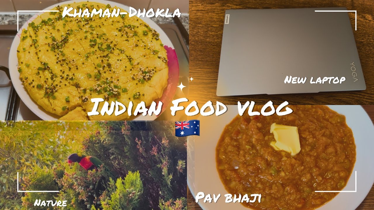 Indian Cooking in Australia | Made Khaman dhokla at home| New Laptop | Evening Walk