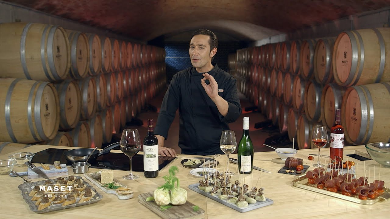 3 aperitivos para 3 vinos jovenes con el chef Isma Prados