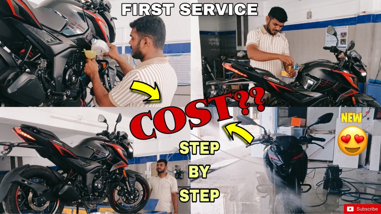 PULSAR N250 FIRST SERVICE 🔥 FULL STEP-BY-STEP GUIDE | REAL COST BREAKDOWN