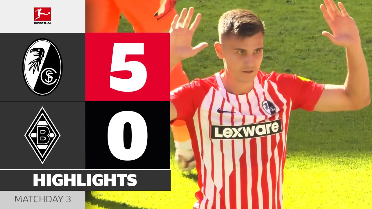 Massive Win At Home! | SC FREIBURG - BORUSSIA M'GLADBACH | Highlights | Matchday 3 &ndash; Bundesliga