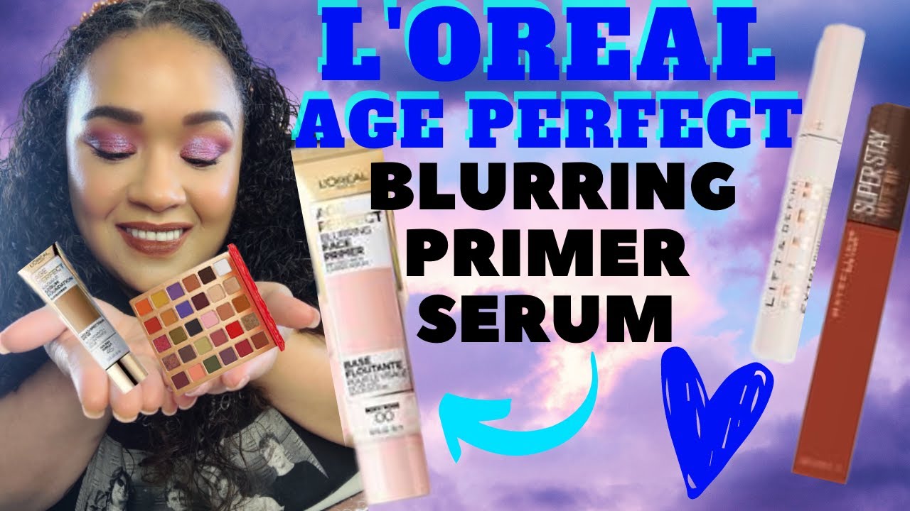 L'oreal Age Perfect Blurring Primer w/Serum|Revolution 5D Lash Mascara|Maybelline Matte Ink Cocoa