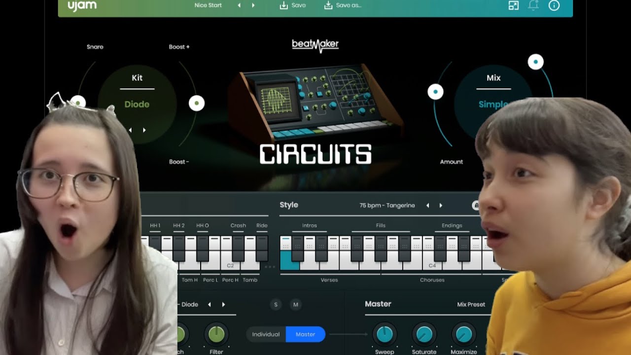 UJAM Virtual Beatmaker CIRCUITS Audio Effect Plug-in Review and jam!! レビュー！