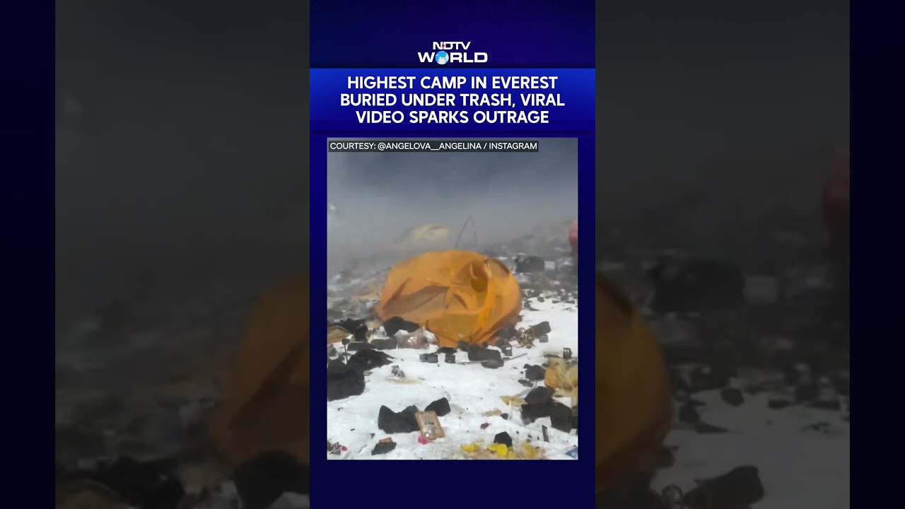 Mount Everest | Highest Camp In Everest Buried Under Trash, Viral Video Sparks Outrage