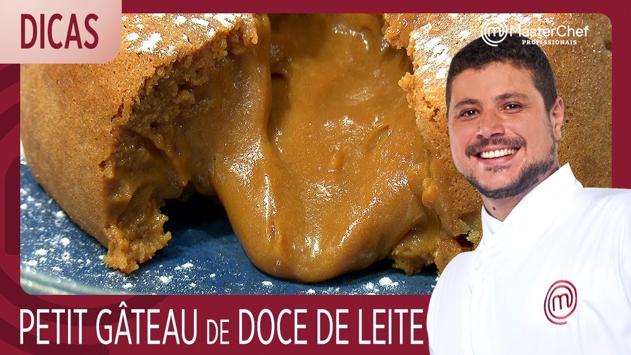 PETIT GÂTEAU DE DOCE DE LEITE com Raul Lemos | DICAS MASTERCHEF