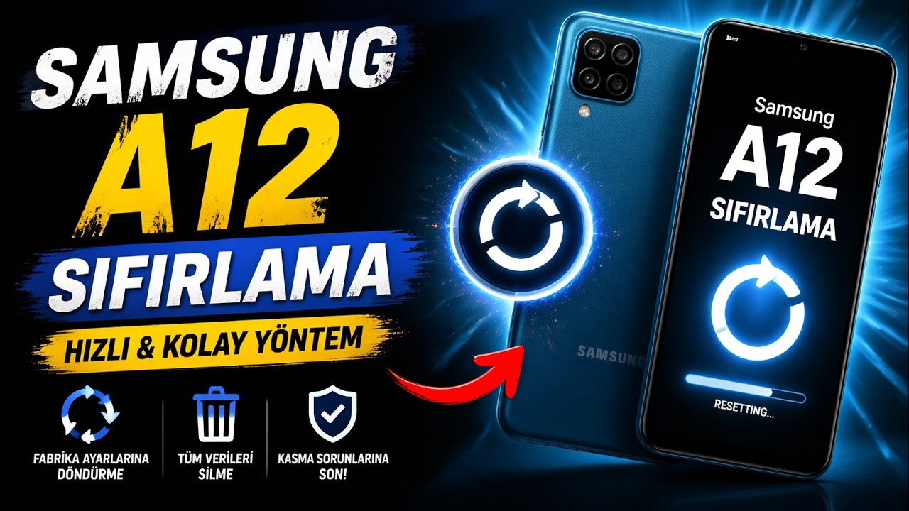 Samsung Galaxy A12 nasıl sıfırlanır. Samsung  Galaxy A14 Hard reset