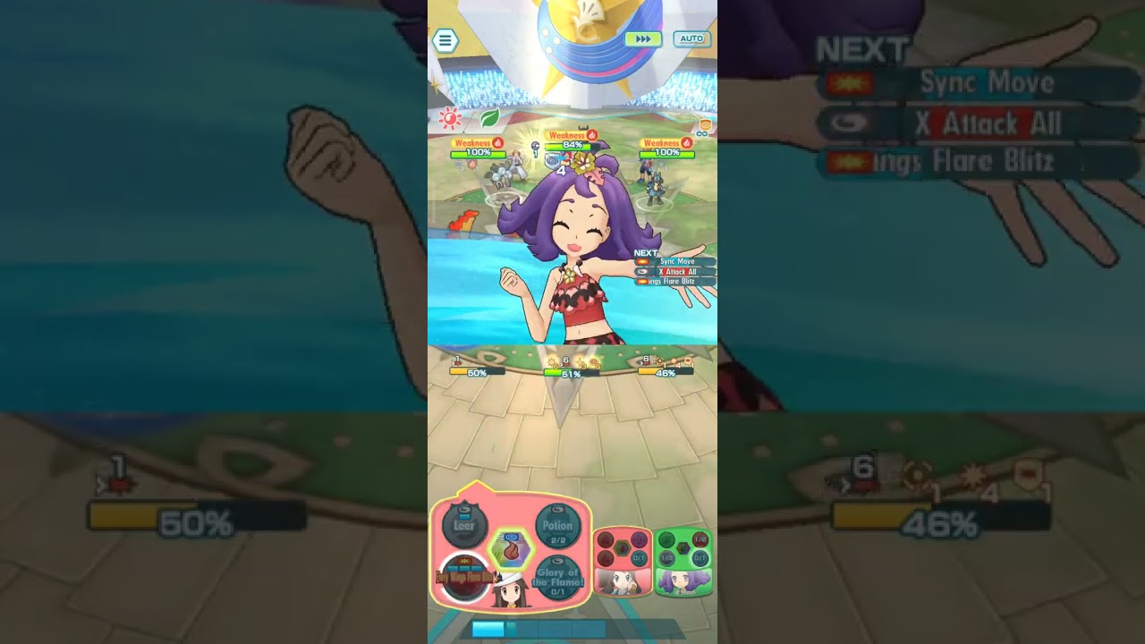 SS Hilda 130K on-type DPS | Champion Stadium - Pokemon Masters EX