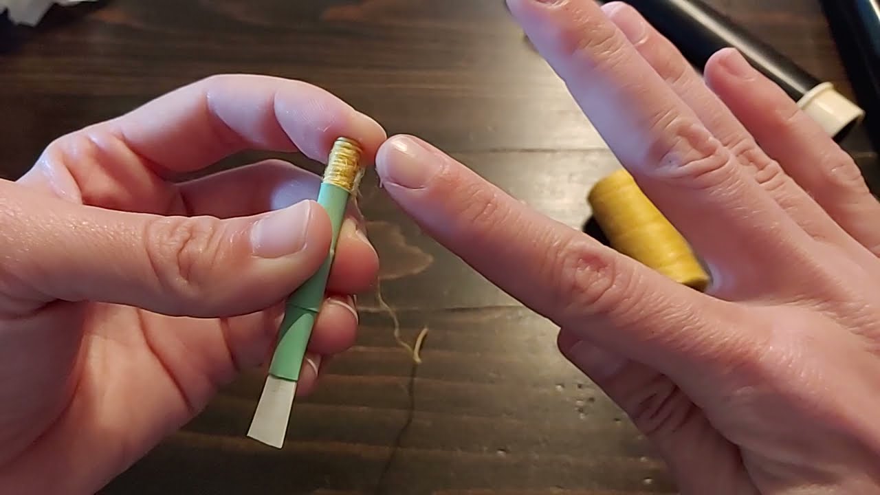 How to hemp a chanter reed