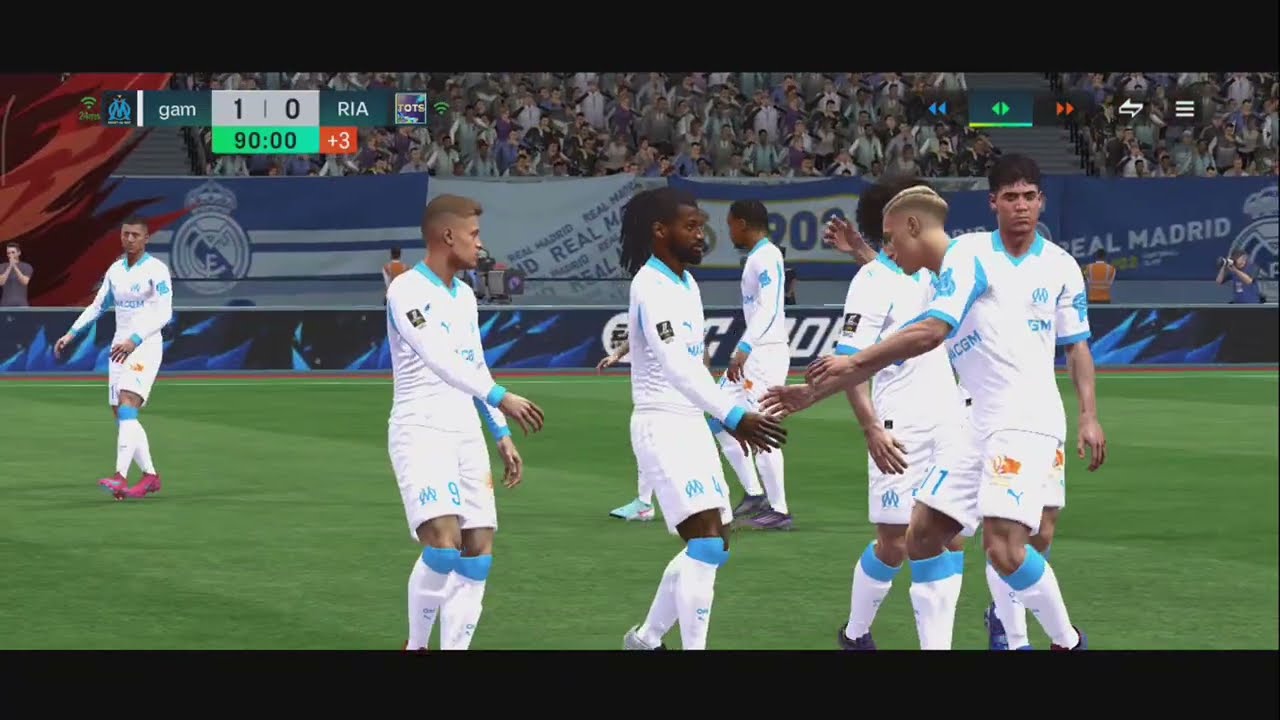 FC Mobile⚽: Real Madrid⚪⚫ VS Olympique de Marsella⚪🔵 Division Rivals 🤝 Ganando a nivel 🔝🔝🔝🔥🔥🔥