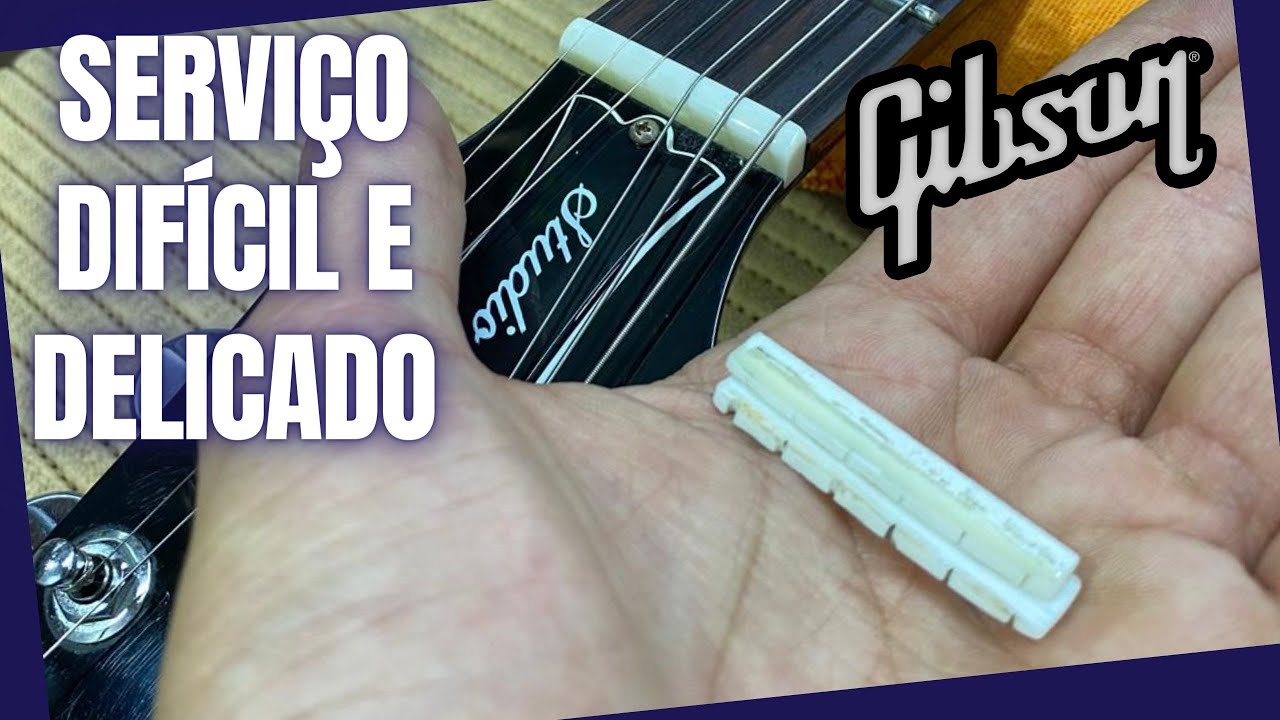 Review Gibson Les Paul Studio + Troca de Nut | O NUT DE OSSO MAIS DIFÍCIL DE REMOVER