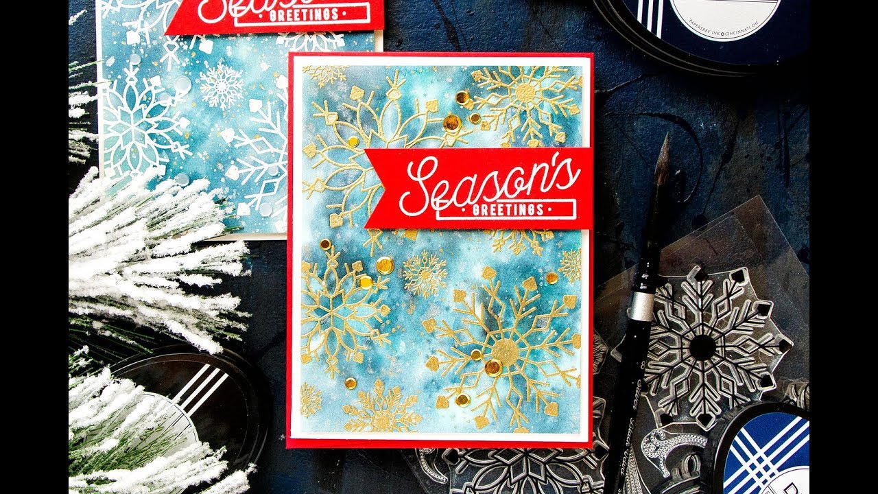 In the Studio with Yana: Dry Embossed Backgrounds