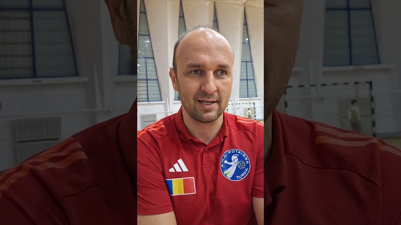 Flaviu S&acirc;s&acirc;eac după meciul CSM Bacău - Potaissa Turda 38-26 #handball #potaissaturda #ligazimbrilor