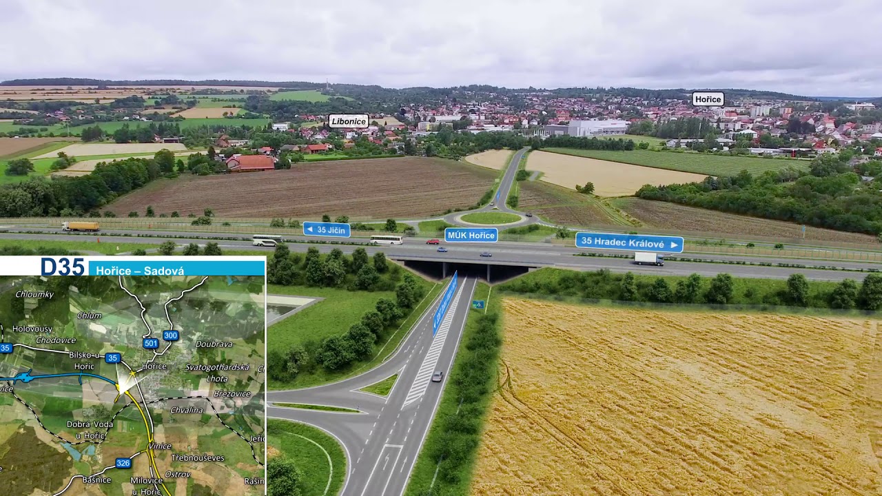 ŘSD ČR - Dálnice D35 Hořice - Sadová