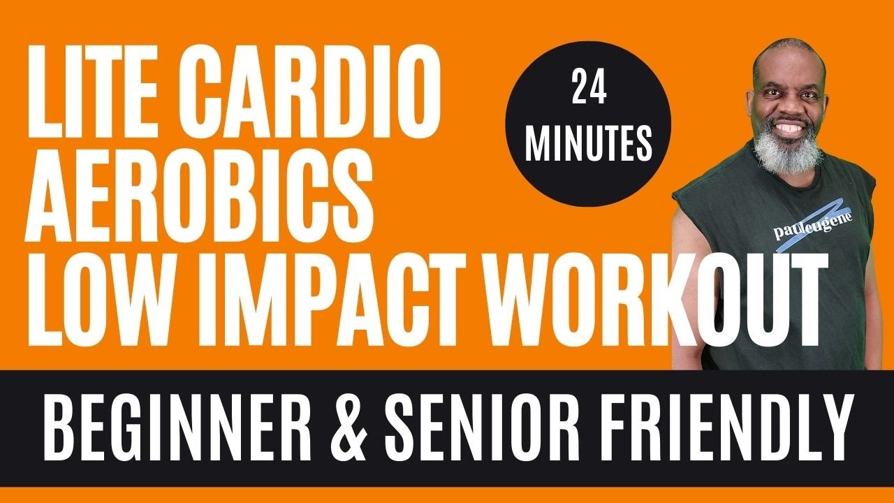 Lite Cardio Aerobics Low Impact Fitness Exercise Workout | 24 Minutes | Beginners Seniors Friendly