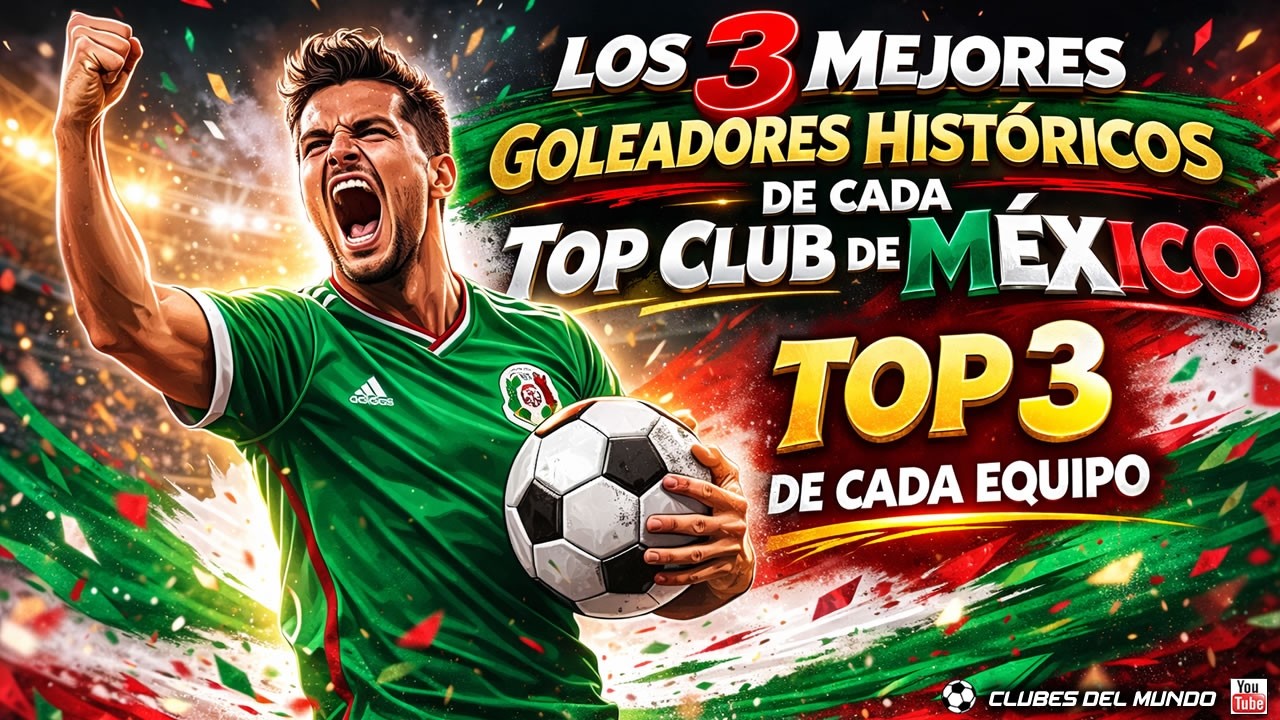 MÉXICO: Los 3 Máximos Goleadores Históricos de los Top Clubes de México | Ranking Top 3