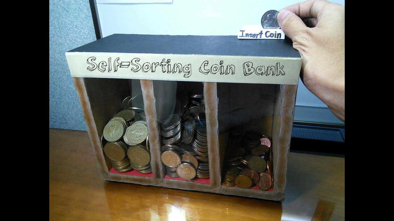 DIY Self-sorting Coin Bank