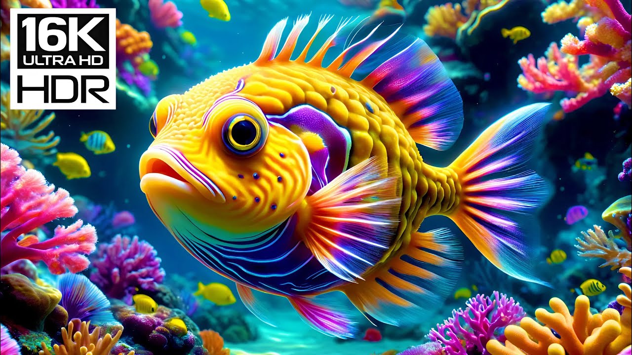 🌊 16K HDR | Underwater Paradise &ndash; Relax Amid Coral Reefs & Colorful Marine Life