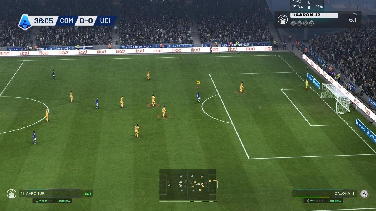 My first hat-trick with Como