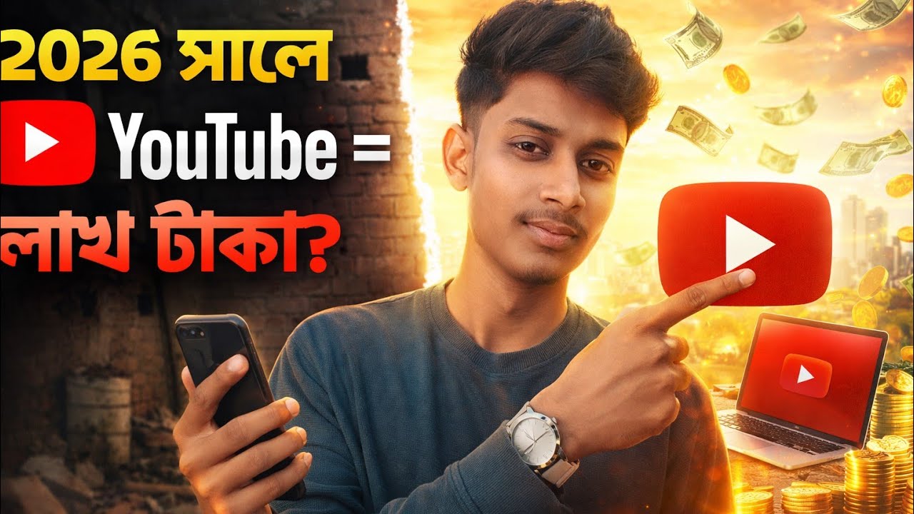 ছাত্র বা বেকার? ২০২৬ সালে YouTube বদলে দিতে পারে তোমার জীবন 🔥 | Start YouTube channel |HH Empire 