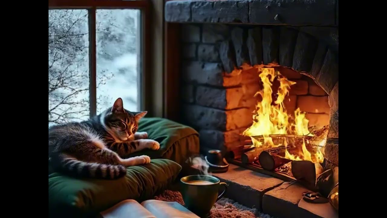 Be relax with fireplace sound | Atmospheria sound for sleep