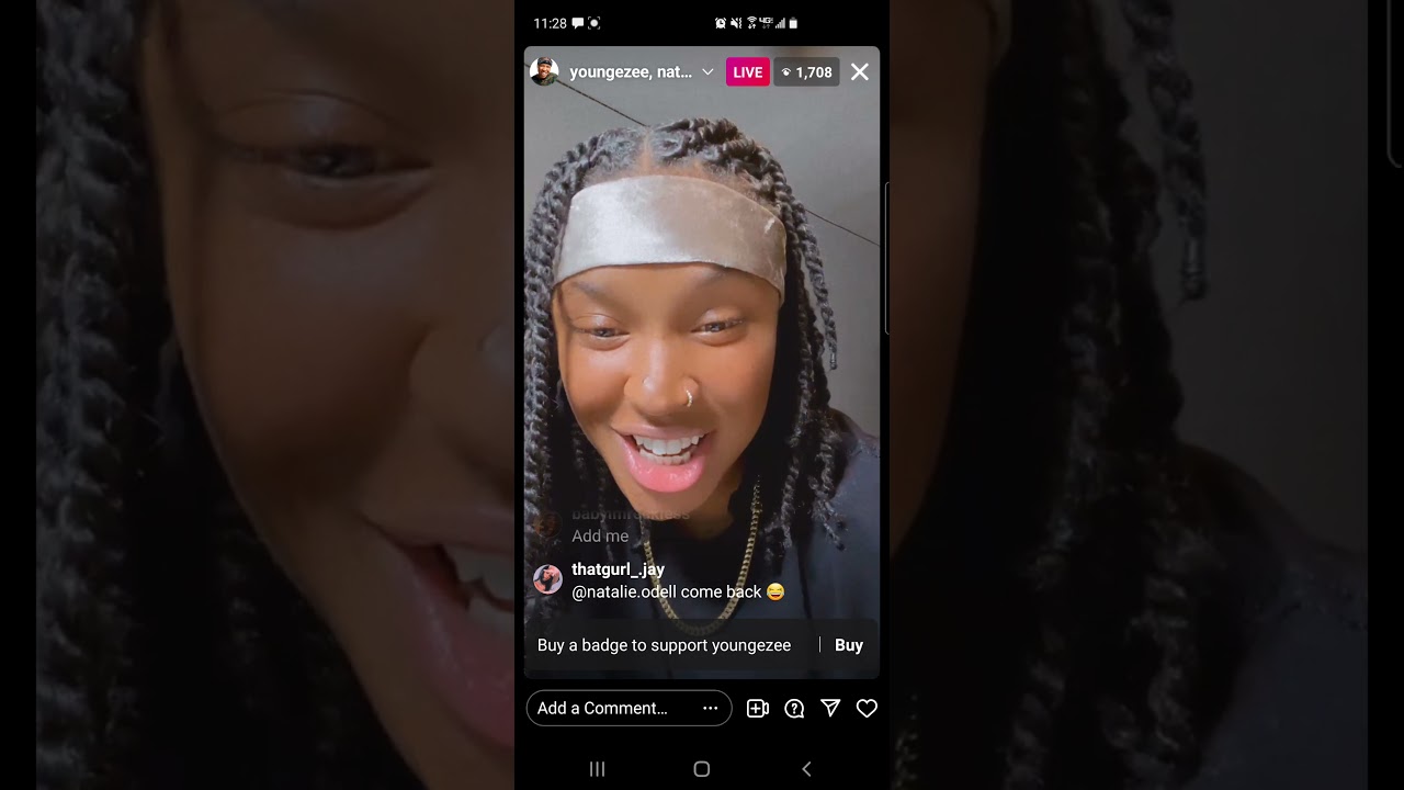 Ezee & Natalie flirting on iglive 9/24
