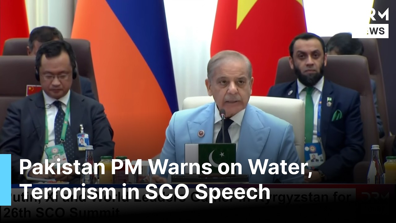 Pakistan PM Sharif Warns India Against Weaponizing Water During SCO Plus Address in Bishkek | AC1G