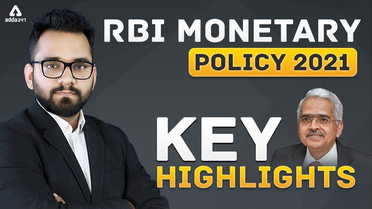 RBI MONETARY POLICY 2021 : KEY HIGHLIGHTS | Current Affairs 2021 | Adda247