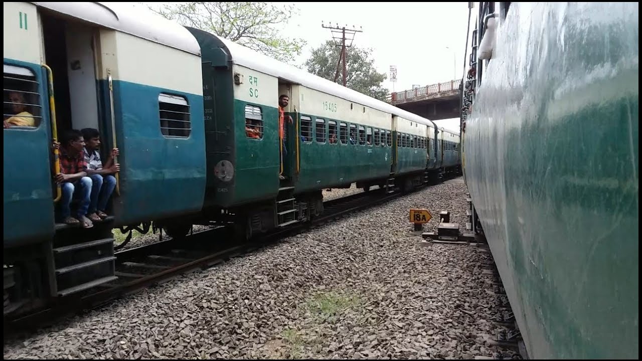 The Rajahmundry-Narsapur Link Express overtook at the very right time. Vijayawada-Bhimavaram train