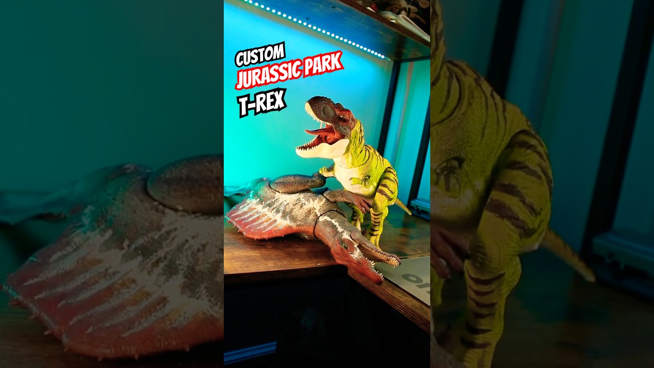 Ремонтирую своего тираннозавра из "Парка Юрского периода"! 🎨🦖