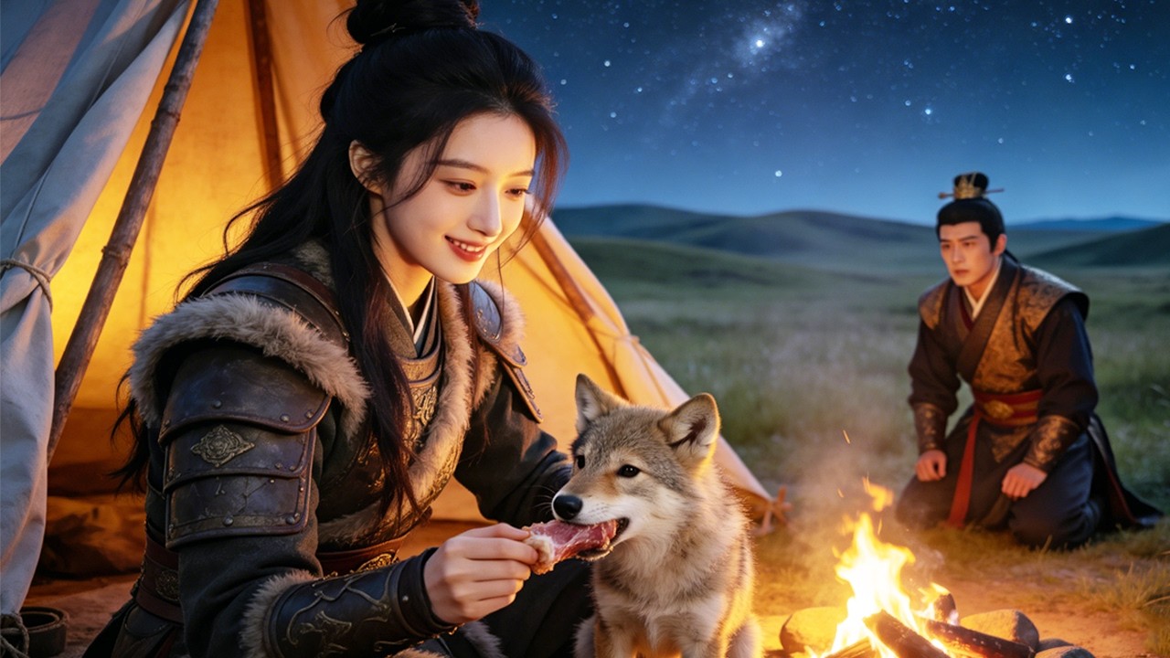 文弱女孩实为镇国将军，助夫君登基后，他竟让儿子骗她虎符。她捏碎信物转身离去。后敌军压境，父子跪求，她正悠闲喂新得的狼崽。#女频#甜宠#复仇#重生