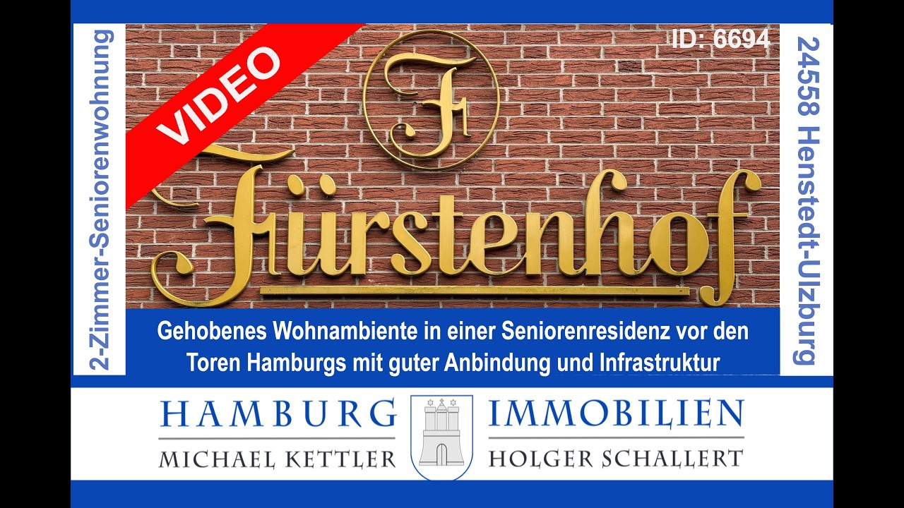 Kaufangebot - ca. 42 m² große 2-Zimmerwohnung im Fürstenhof in 24558 Henstedt-Ulzburg