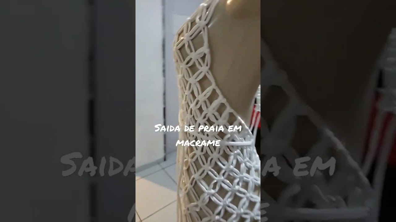 Saida de praia em macrame🥰