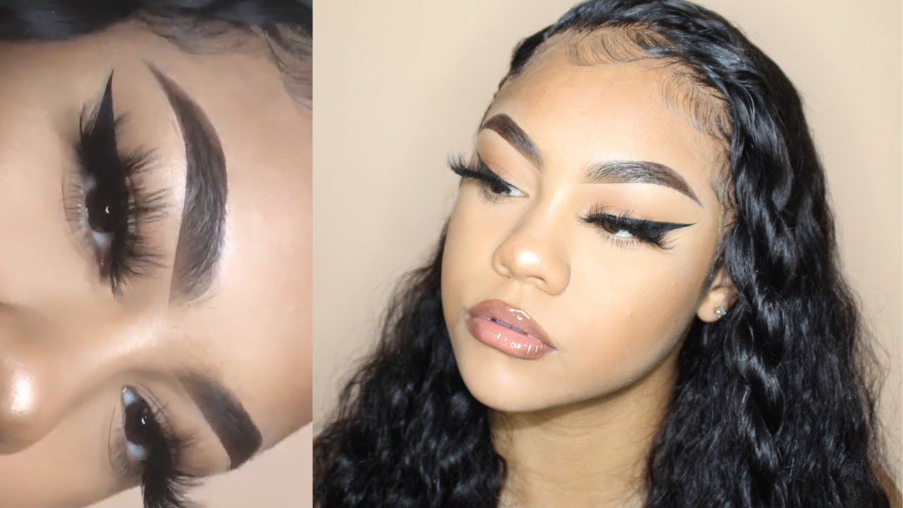 *HIGHLY REQUESTED* HOW I DO MY WINGED EYELINER + EYELASH TRICK l BEAUTYVIAJALEAH