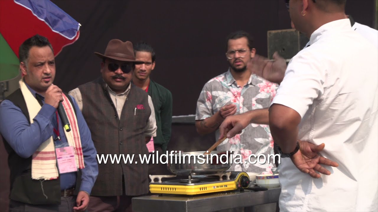 Rice flour with chicken: Assamese Master Chef teaches how it's done at Northeast Festival