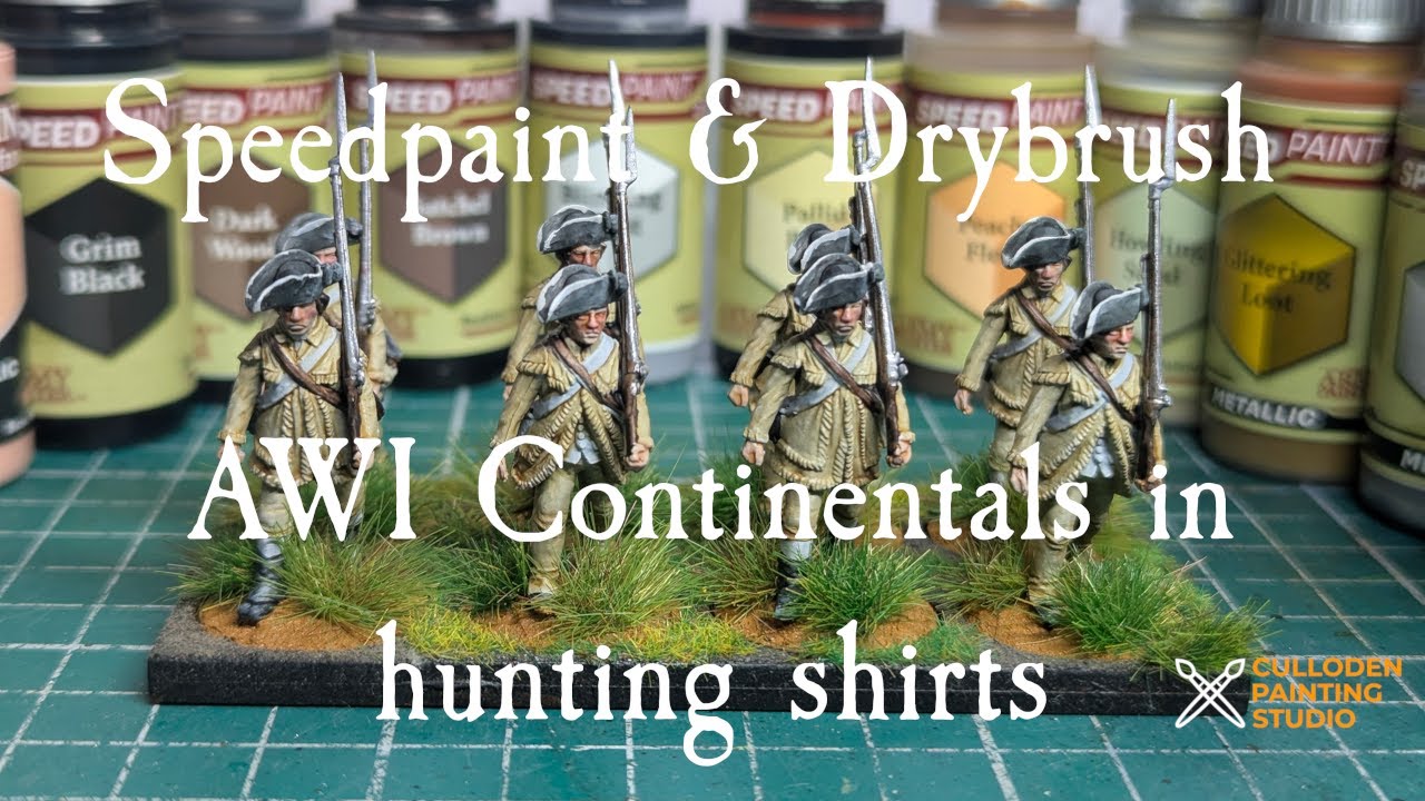 Speedpaint & Drybrush AWI Continentals в охотничьей рубашке | Perry Miniatures | The Army Painter
