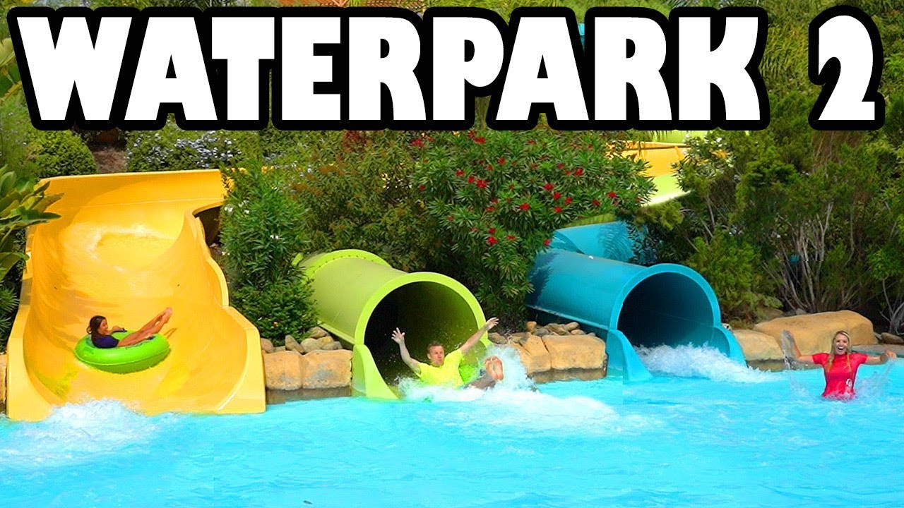 Water Park Challenge at Aquatica: Water Slides, Lazy River Race & Ice Bucket. Totally TV