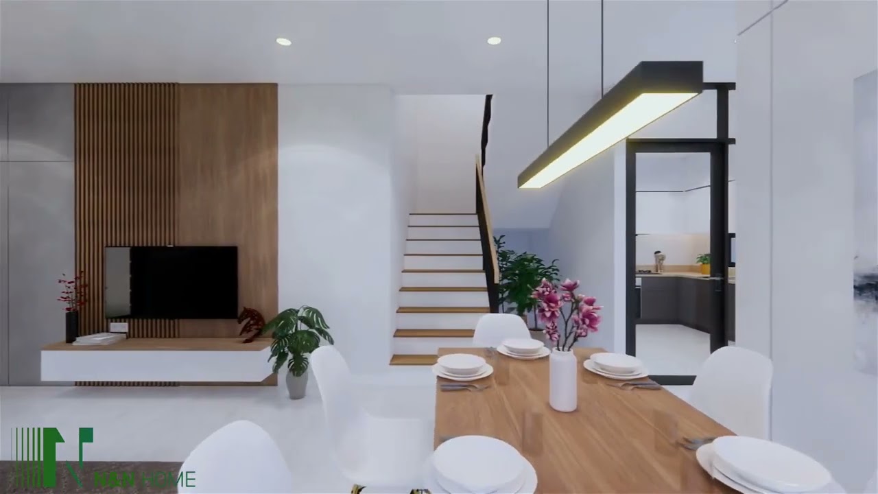Thiết kế nh&agrave; phố nhỏ diện t&iacute;ch 7x9m 3 ph&ograve;ng ngủ