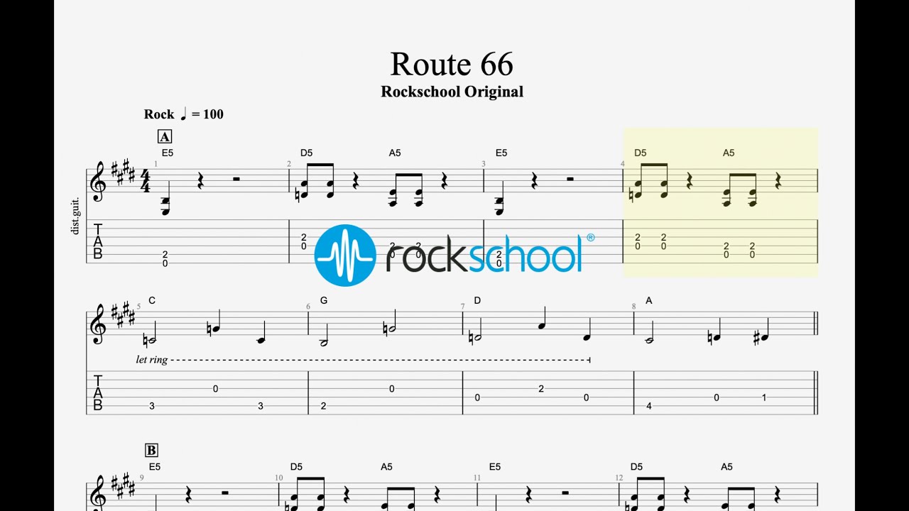 Route 66 - RSL Original Rockschool 2024 Debut Electric Guitar