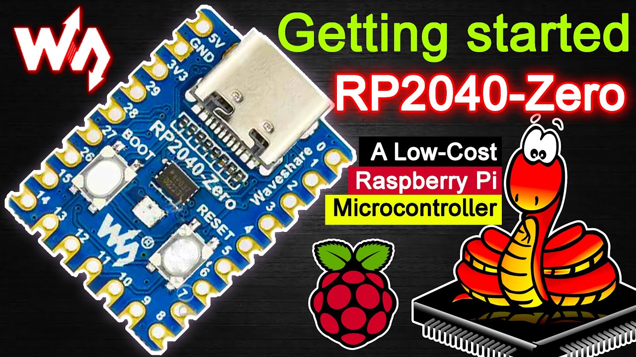 Raspberry Pi RP2040-Zero Microcontroller PICO Development Board || Waveshare RPI PICO Like MCU Board