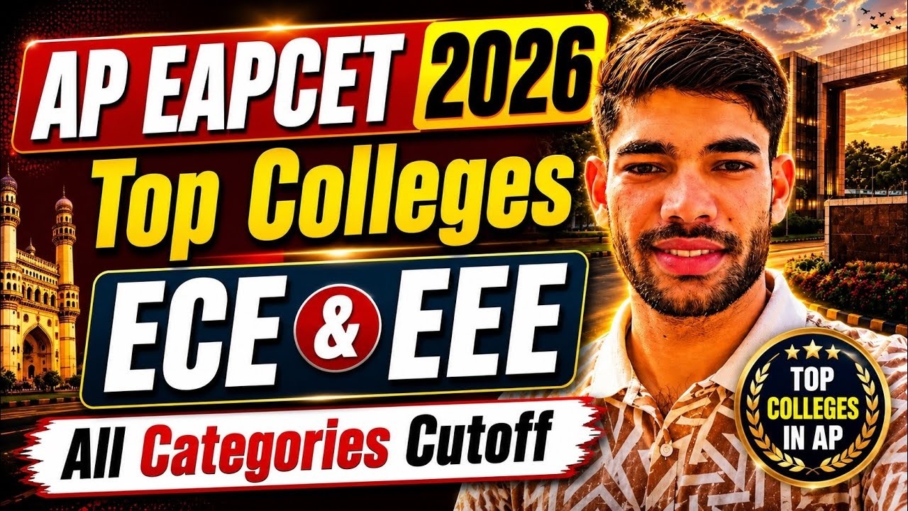 AP EAPCET 2026 Top Colleges ECE and EEE Branch Wise Expected Cutoff | Highest Closing Ranks | EAMCET